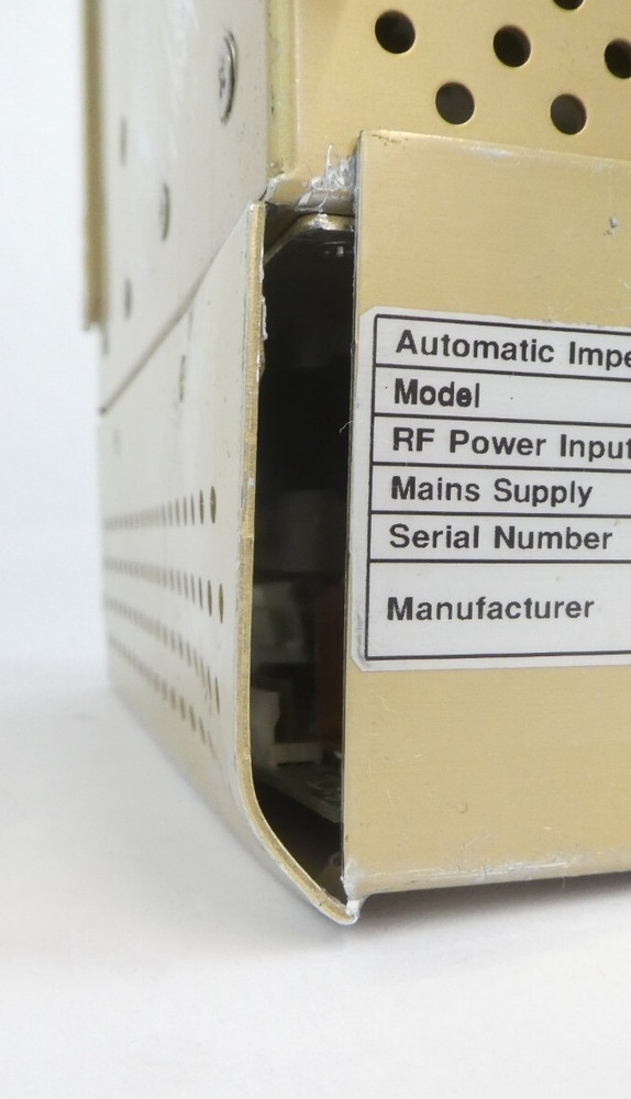 ADTEC Plasma Technology AMV-2000AMT Automatic Impedance Matching Unit Working