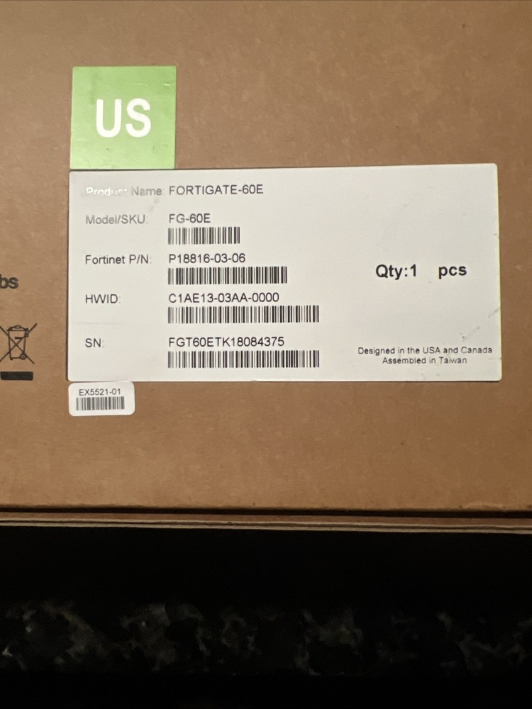 Fortinet FortiGate 60E Network Security Firewall