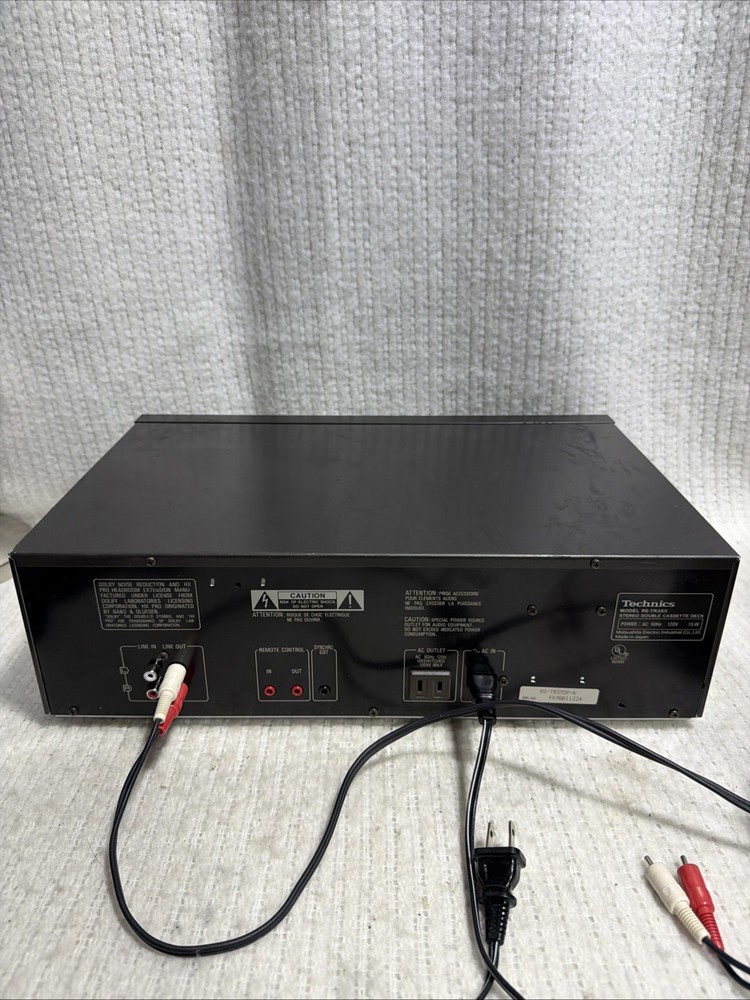 Technics RS-TR355 Double Cassette Player & Recorder Auto Reverse HX PRO -MM9