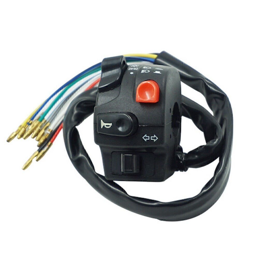 7/8" 22MM Motorcycle Horn Button Electric Start Handlebar Controller Switch