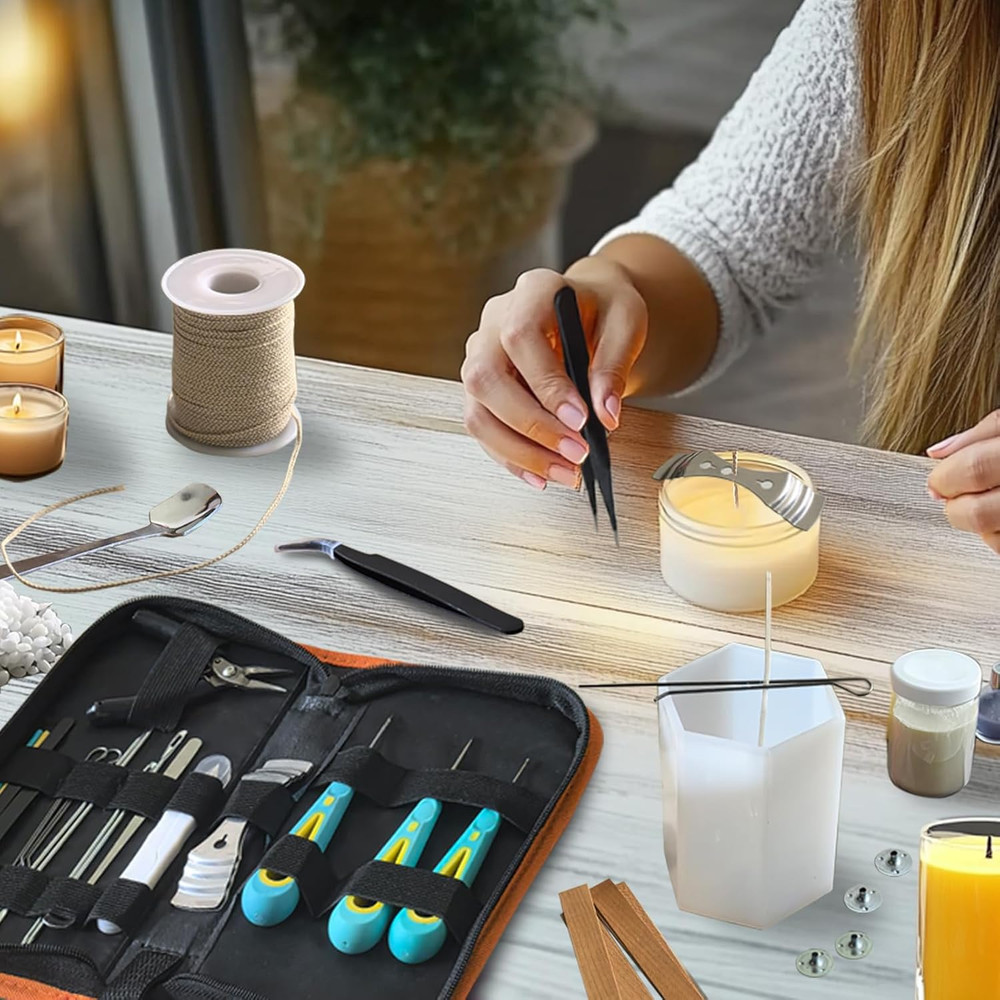 Candle Making Kit for Beginners with Storage Bag and Essential Tools
