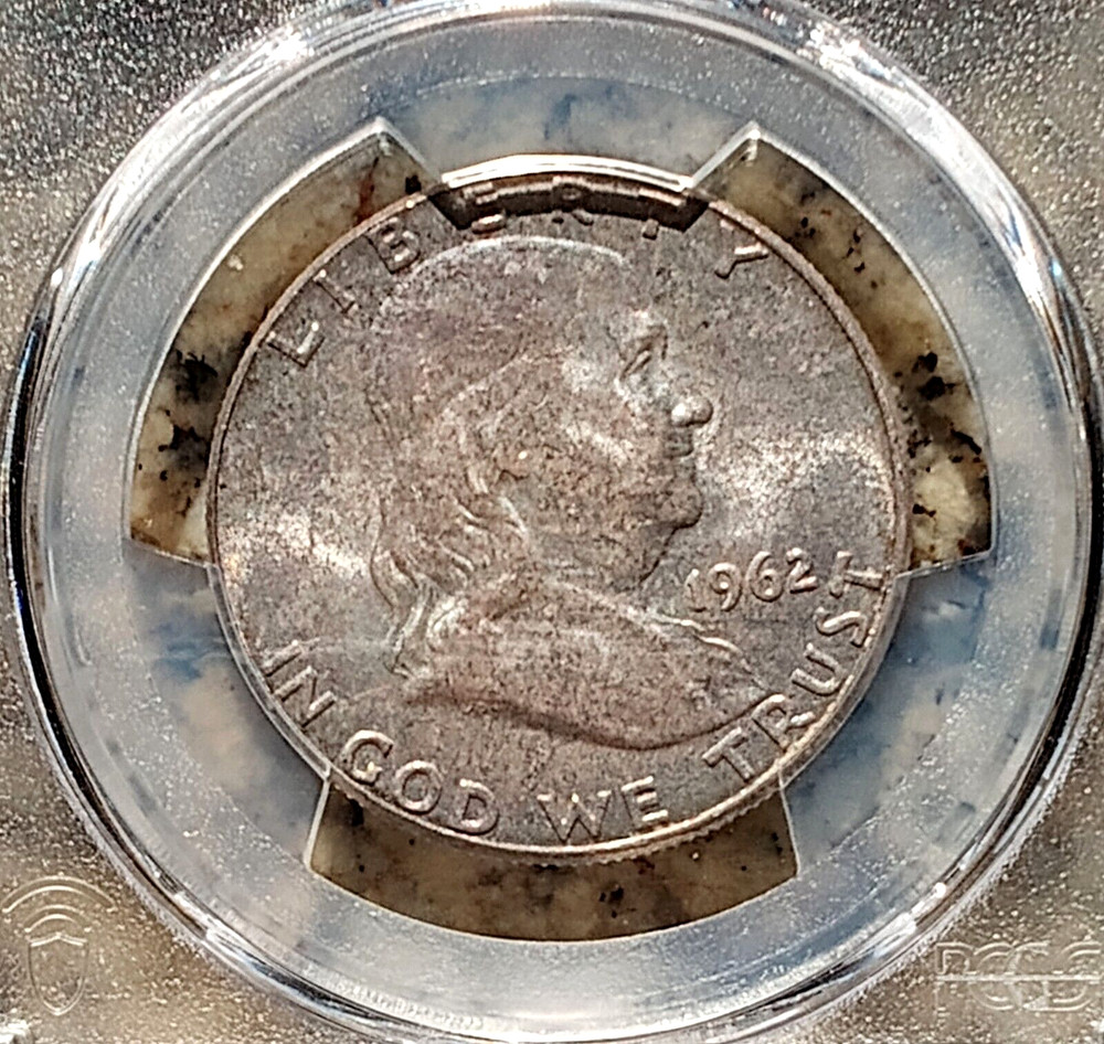 1962 Franklin Half PCGS MS66 toned