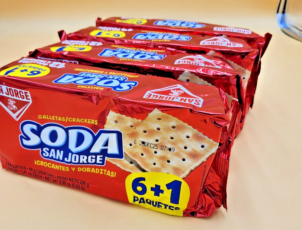 SAN JORGE GALLETAS SODA CRACKERS - 4 PACK BUNDLE (280g each)