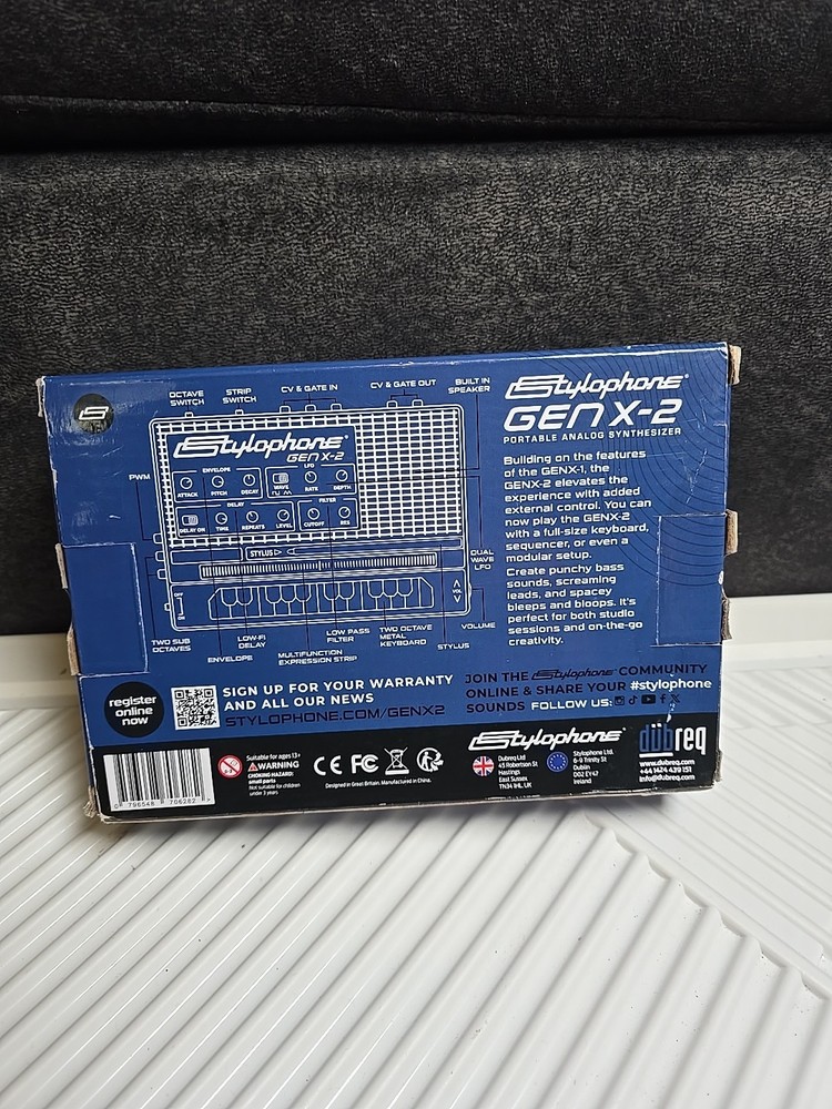 Dubreq Stylophone Gen X-2 Analog Synthesizer - New Open Box
