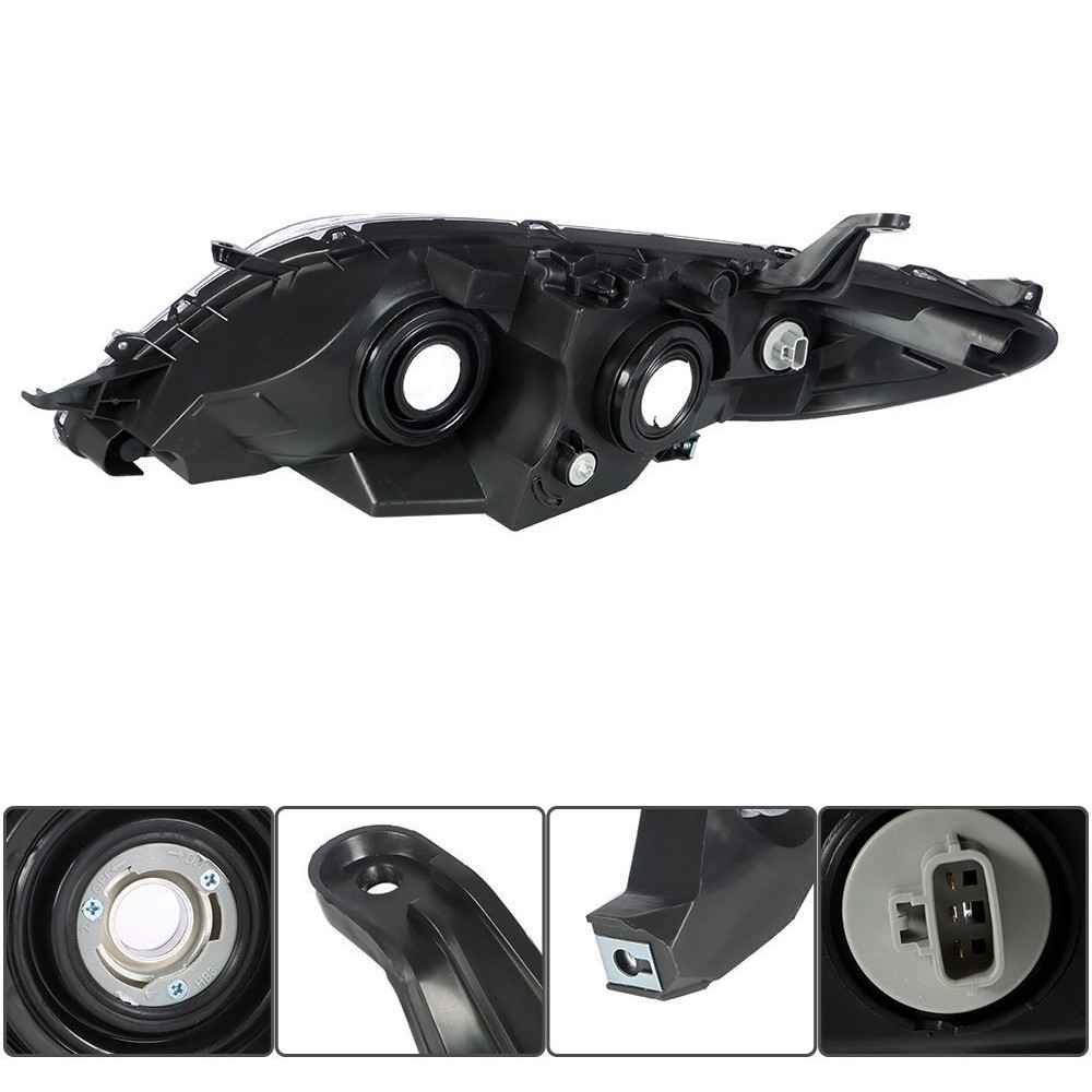 Headlight Assembly For Toyota Sienna 2011-2020 Halogen Replacement Left+Right