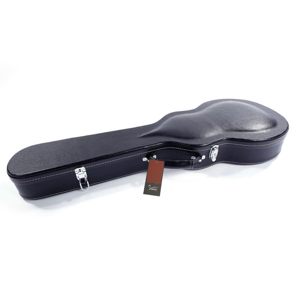 New Protable Glarry Microgroov Bulge Surface Electric Guitar Hard Case with Lock