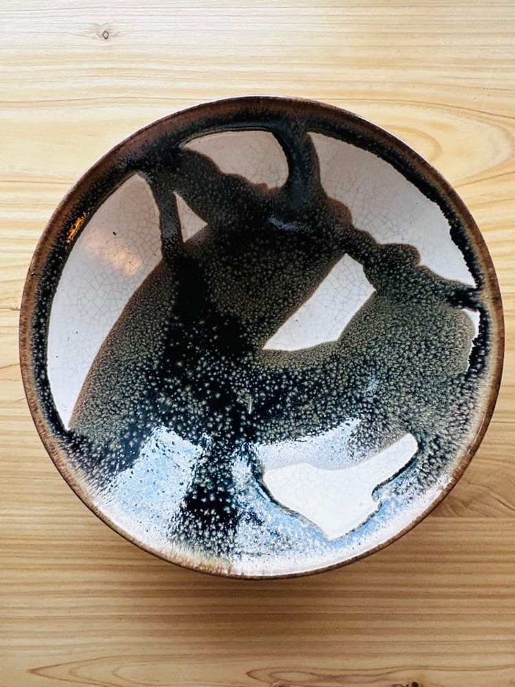 Tea Utensils Wave pattern ceramic