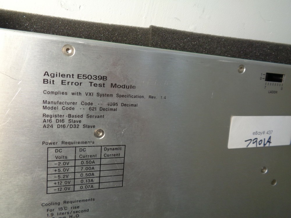 Agilent E5039B Bit Error Test Module Option: P13