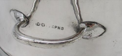 A Good Small Victorian Antique Silver Plated Dish Ring c1890