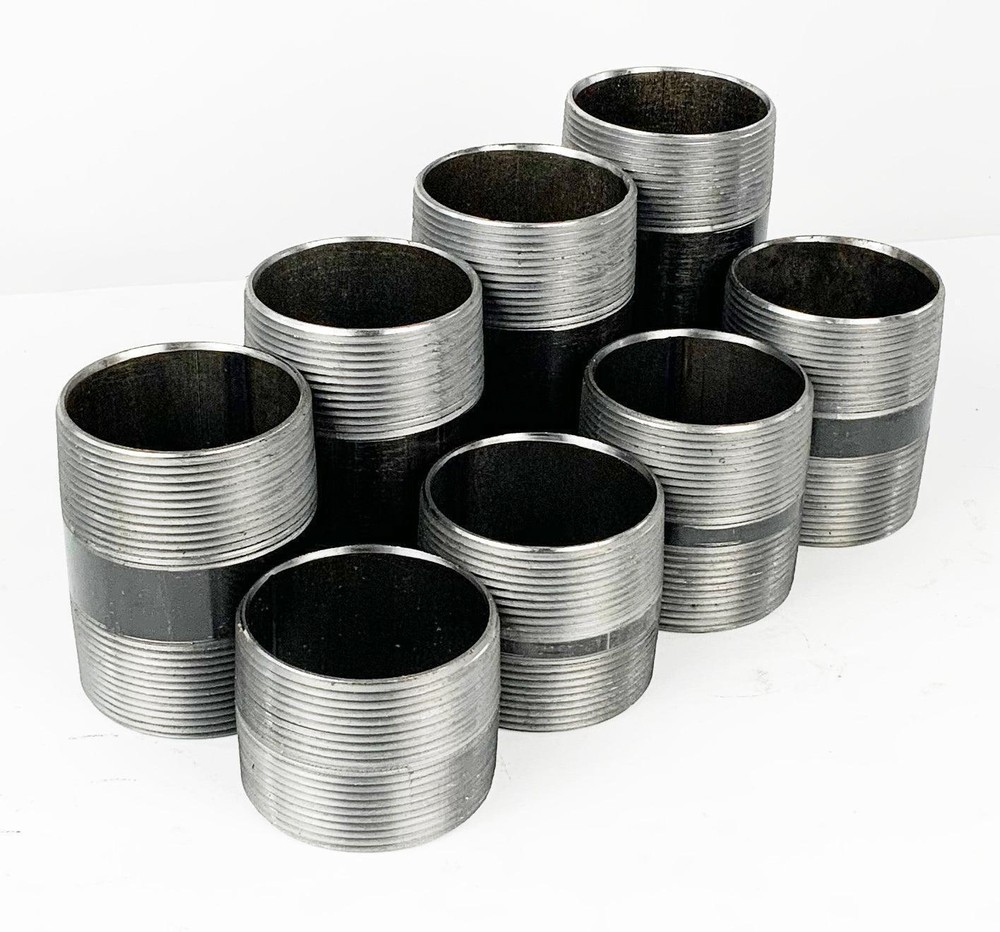 3" BLACK NIPPLE PACK, 8 pcs, close - 6"
