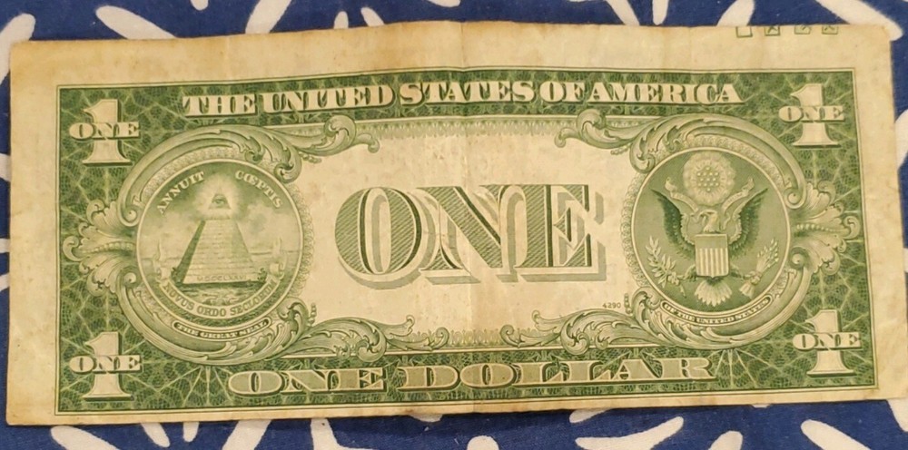 1935E RARE ERROR SILVER CERTIFICATE DOLLAR BILL