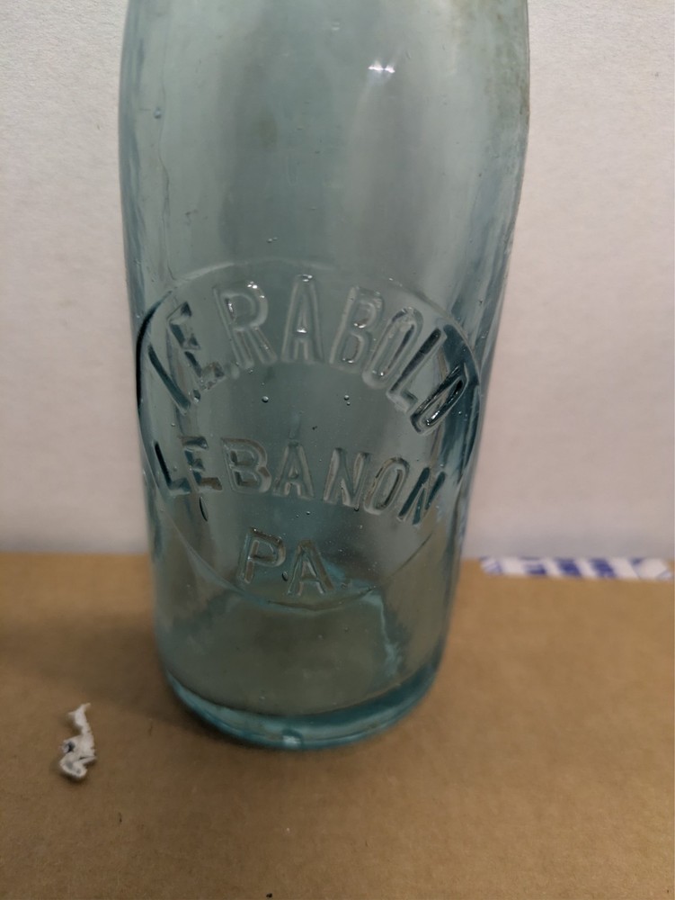I. E. Rabold Cap Top Bottle, Lebanon PA