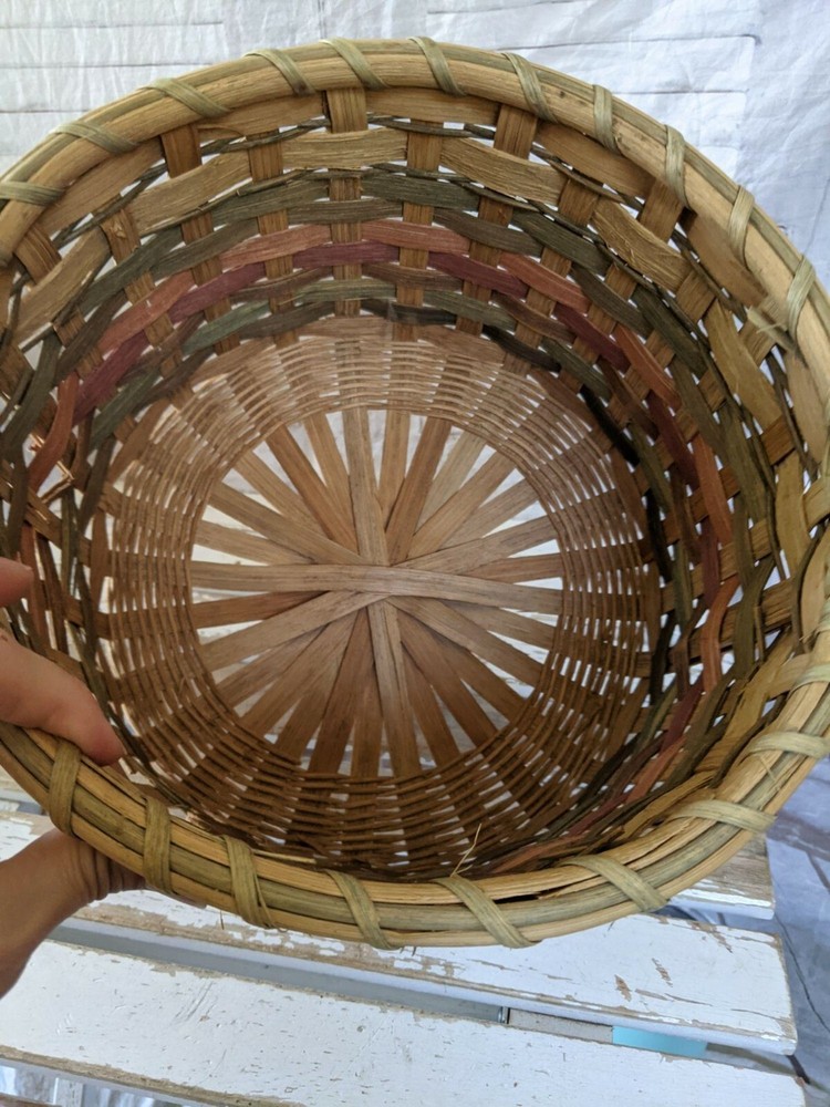 Wicker heart basket spring decor kitchen home