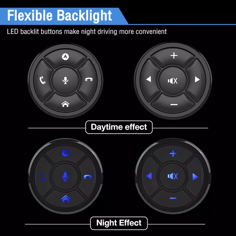 Universal Wireless Car Remote Control Button Smart Steering Wheel Controller Set