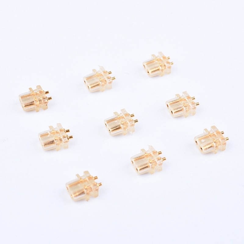 Solid Clear 0.78mm 2pin Socket Headphone Connector For Portable Electronics