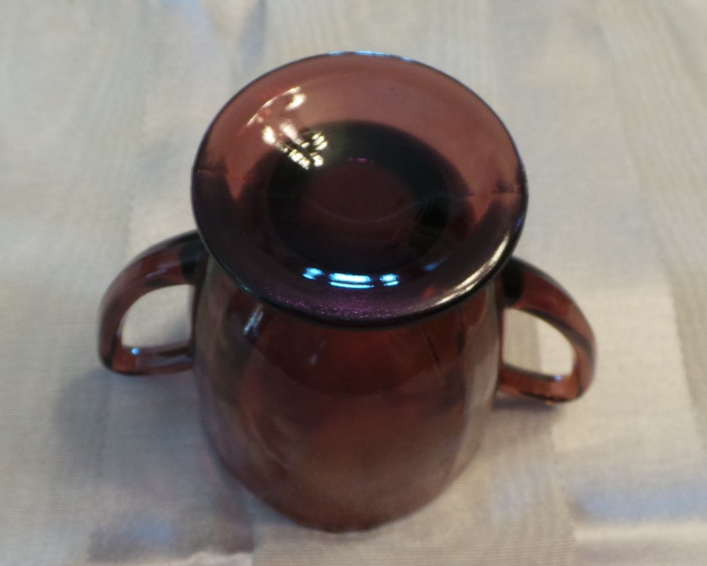 Vintage Amethyst Sugar Bowl