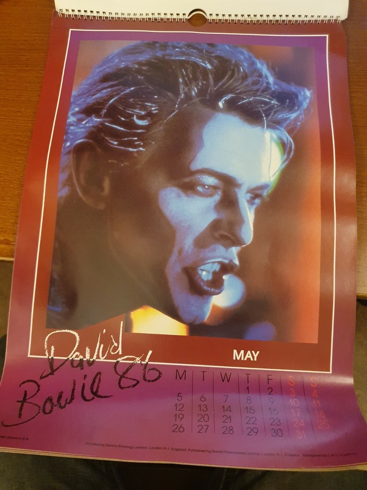 David Bowie Calendar - 1986