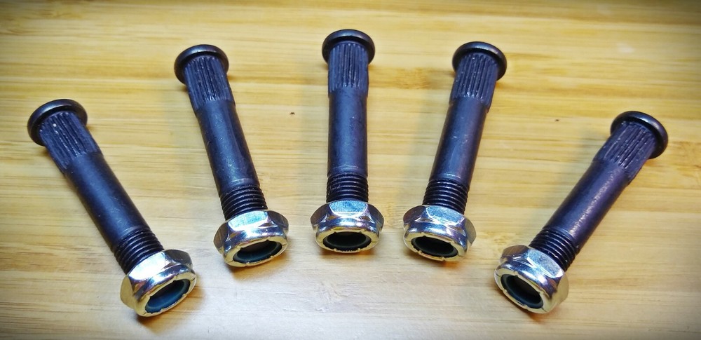 New! Pack of Five/ High Performance / Replacement Kingpins+Top & Bottom Washers!