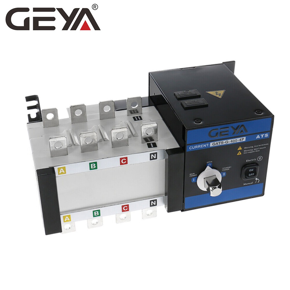Industrial Automatic Transfer Switch 400A 4 Poles 110V 220V Grid to AC Generator