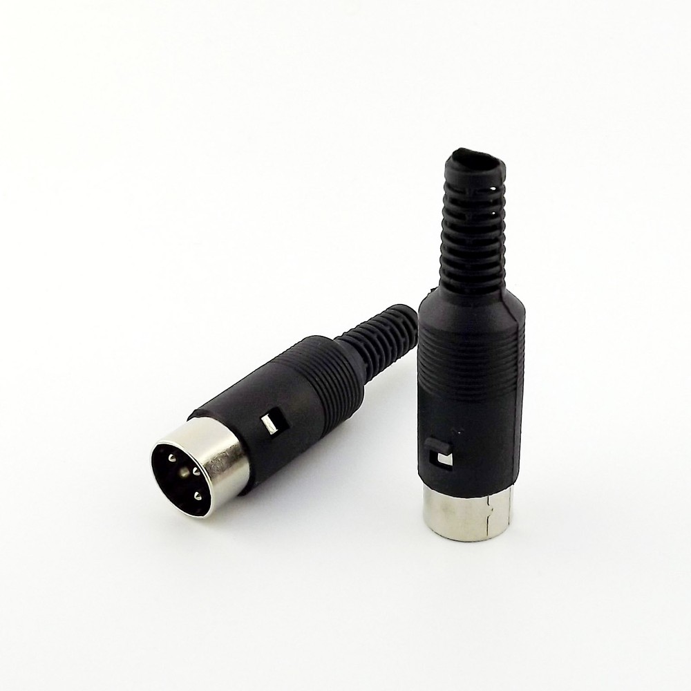 1pc DIN Plug Male Plug Cable Connector 3 Pin With Plastic Handle