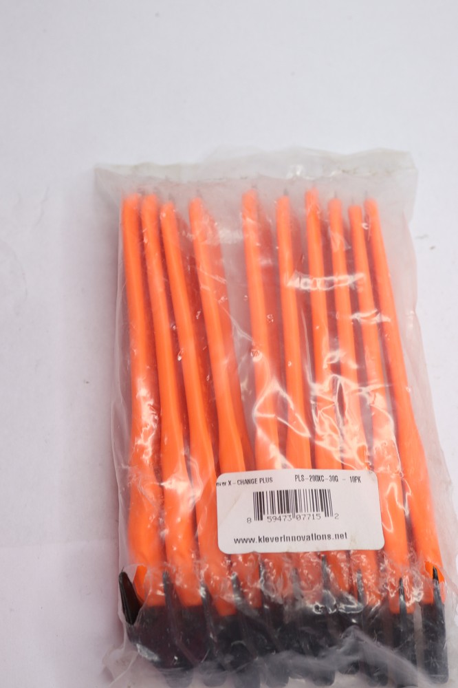 (10-Pk) Klever Safety Cutter Fixed Blade Recessed Nylon Polypropylene 7"