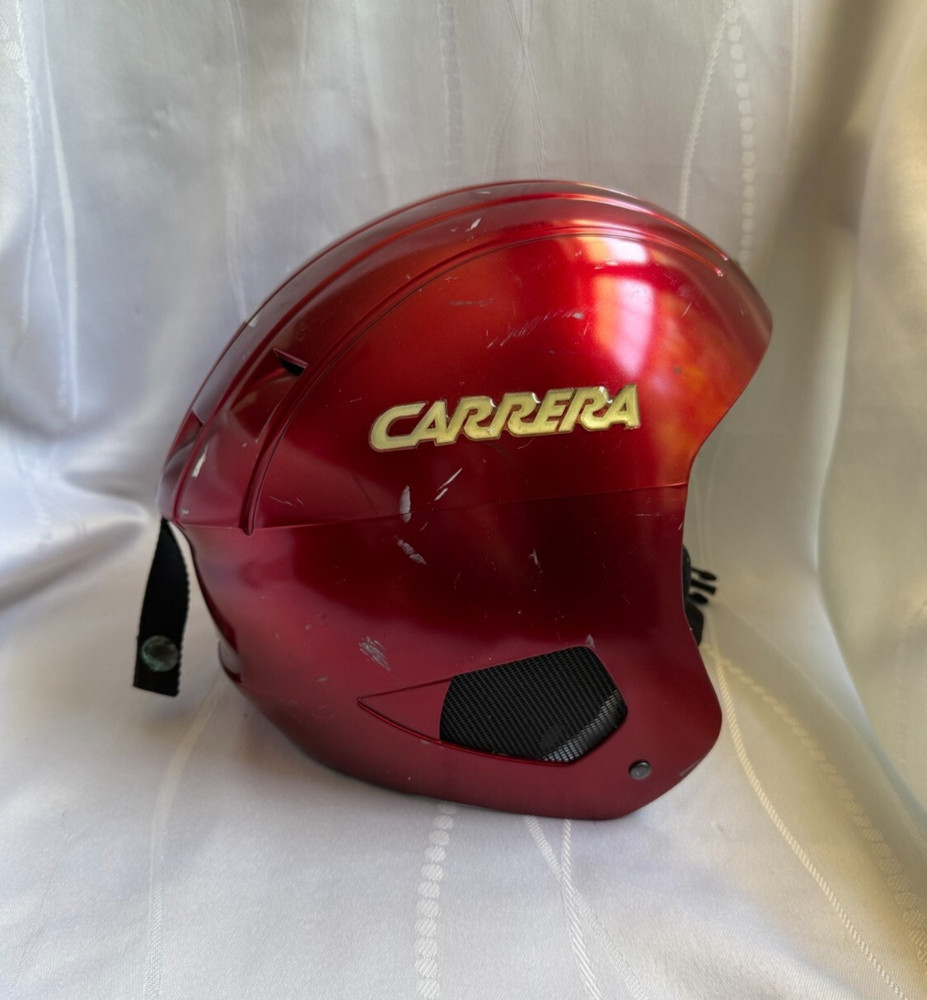 Carrera Red Ski/Snowboard Helmet Size Medium- Vented Matte Finish