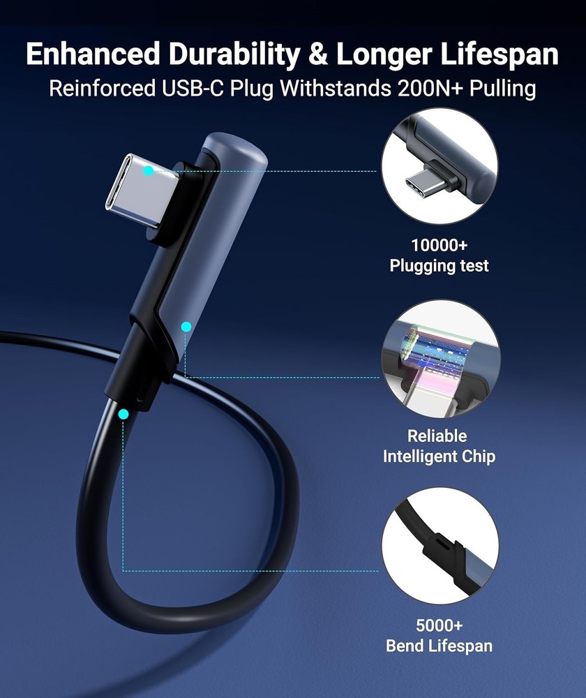 Link Cable 16 FT Compatible with Oculus/Meta Quest 3/Meta Quest 3S, Quest2/Pr...