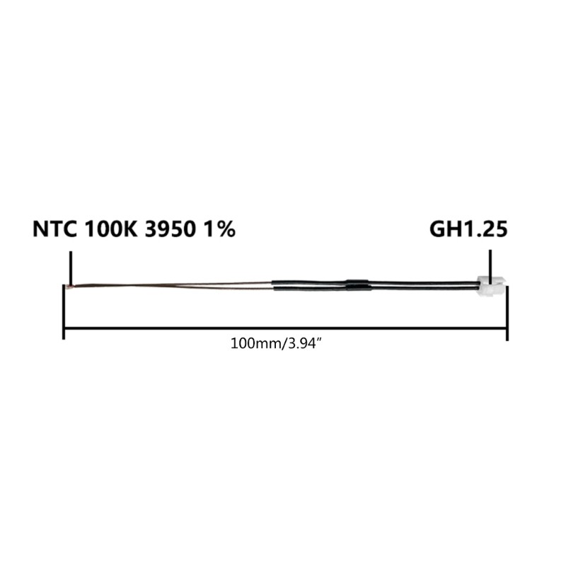Thermistor NTC 100K Heating Sheet For Bambu Lab X1 X1C Carbon 3D Printers