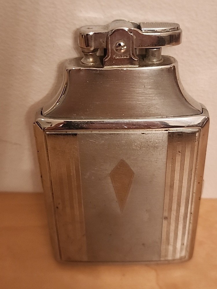 Vintage 1940s Ronson Chrome MasterCase CigaretteCase/Lighter Combo-Art Deco