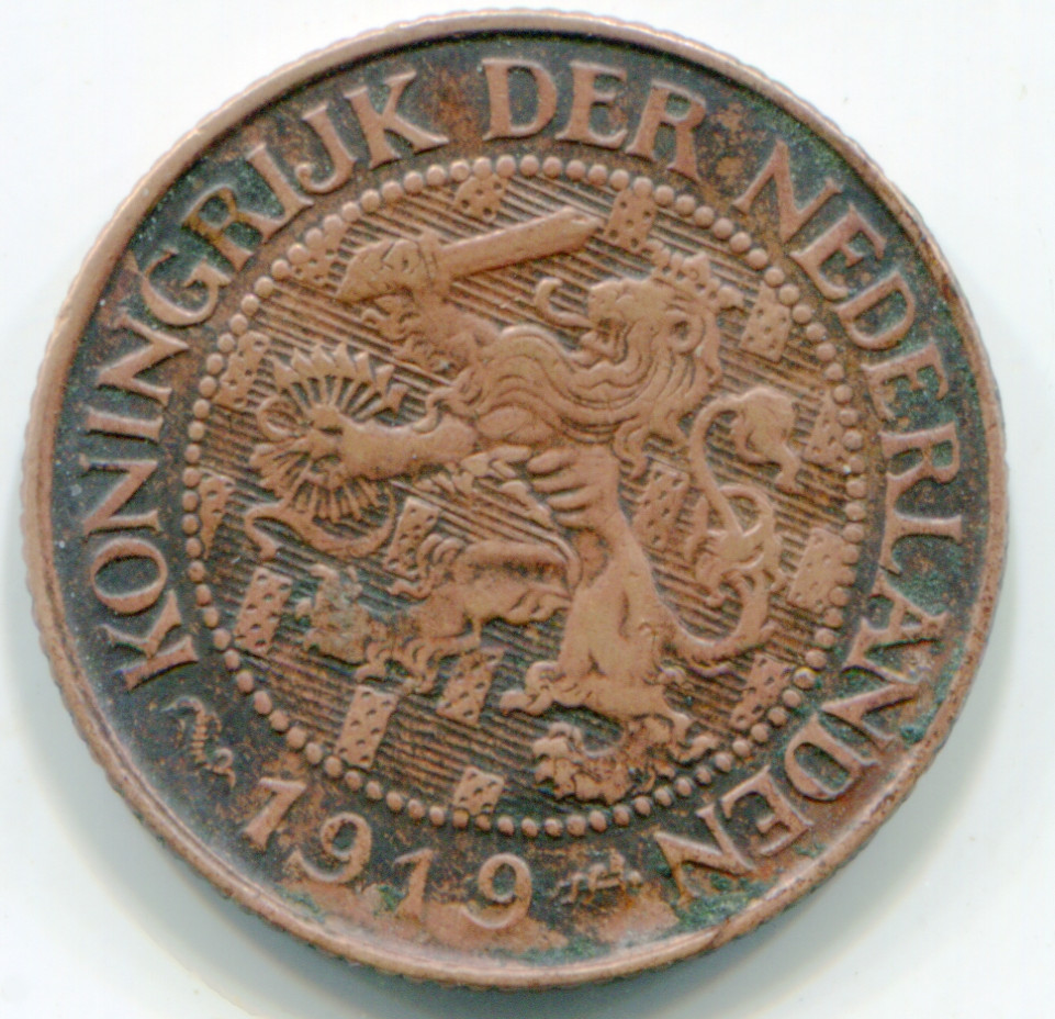 Netherlands  Cent 1919 KM-152   lotapr5562