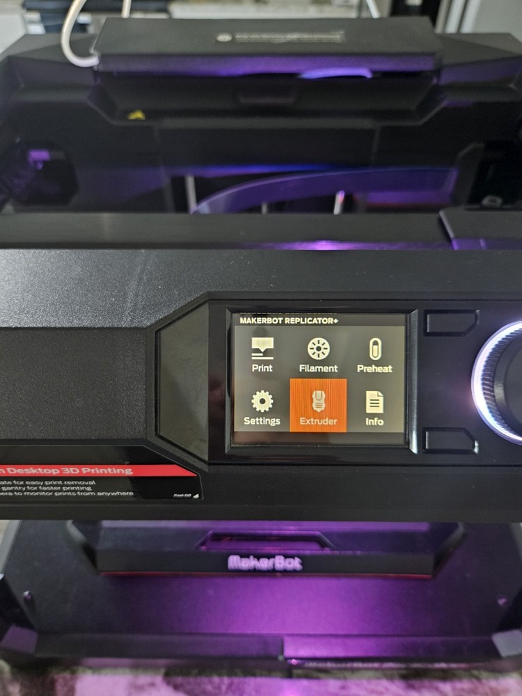 MakerBot Replicator+ 3D Printer PABH65 Good Condition With Working Extruder