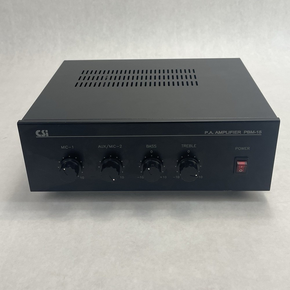 CSI Speco Technologies PBM-15 PA Amplifier Tested