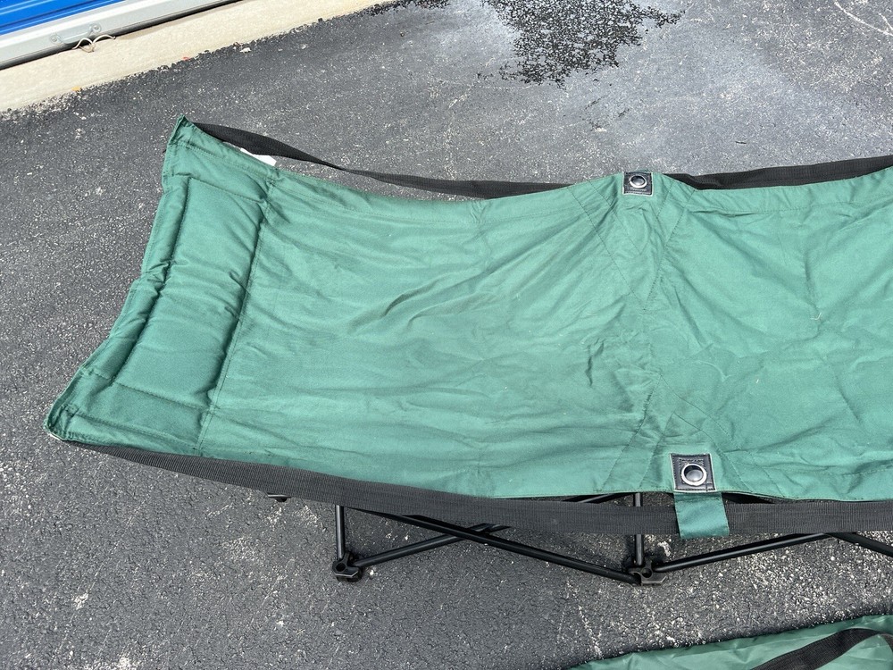 Portable Green Folding Camping Cot with Carry Bag Tent Cot