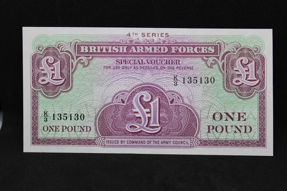 4th Series British Armed Forces 1 Pound note K3 135130