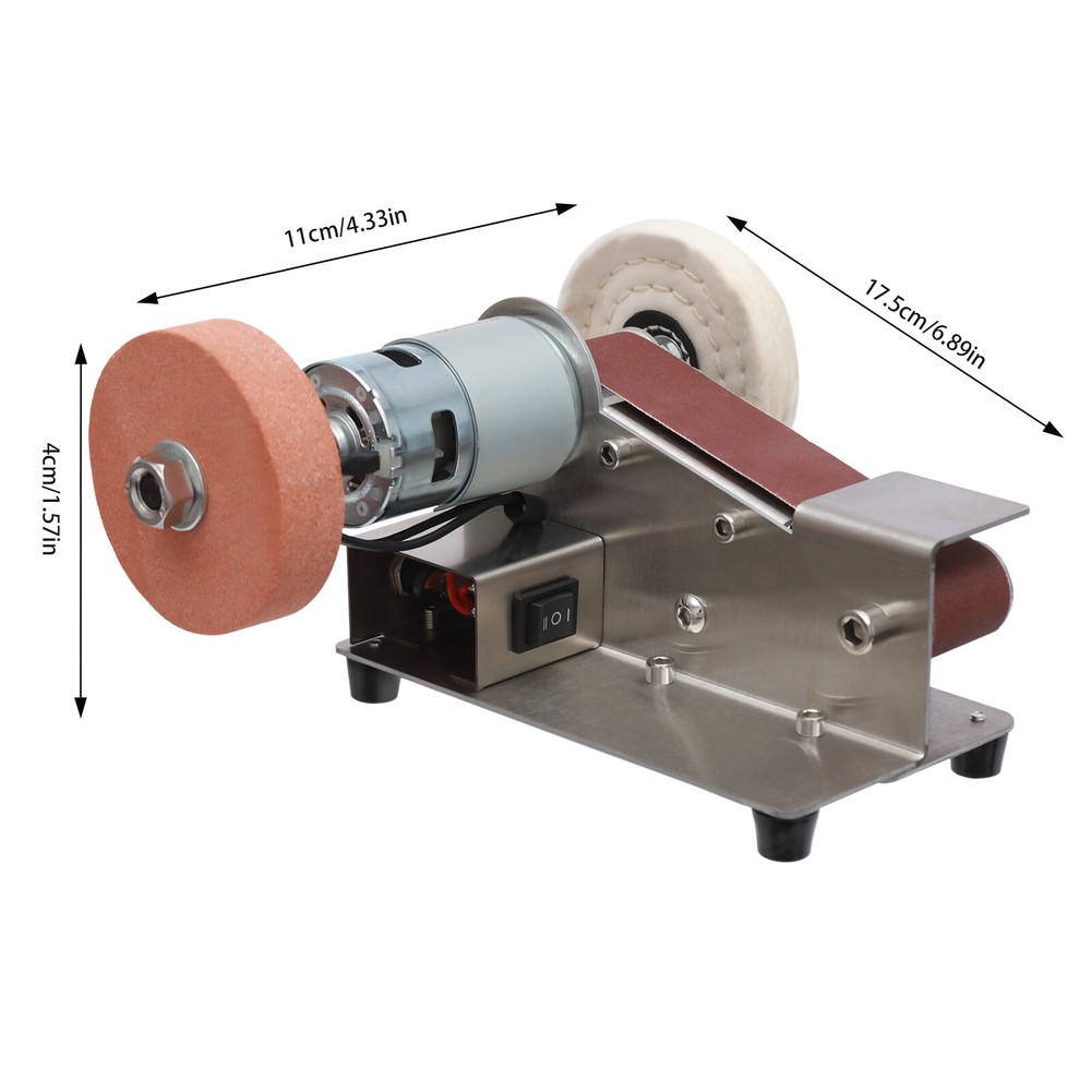 150W Mini Belt Sander with 7 Speed Settings and Adjustable Table Angle