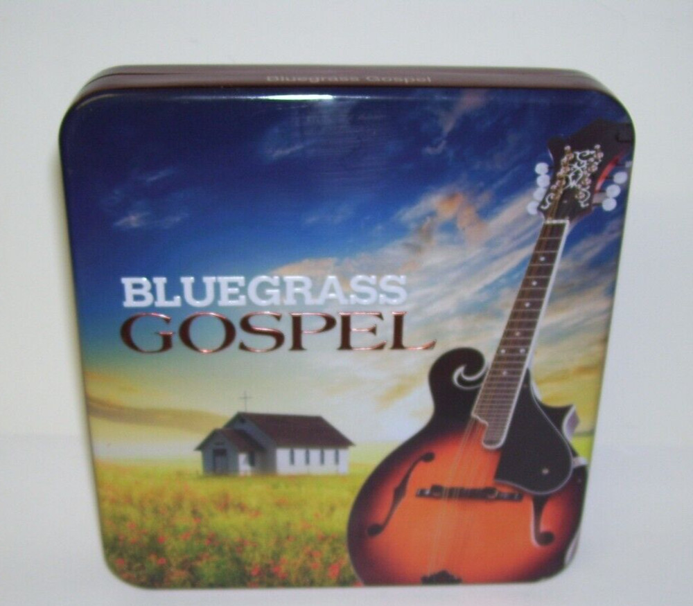 Blue Grass Gospel Tin Box Hinged