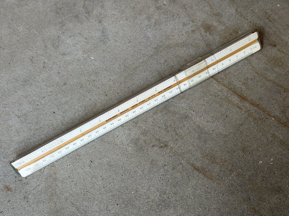 Vintage Alvin 241 Series Engineering Drawing Triangle Ruler West Germany