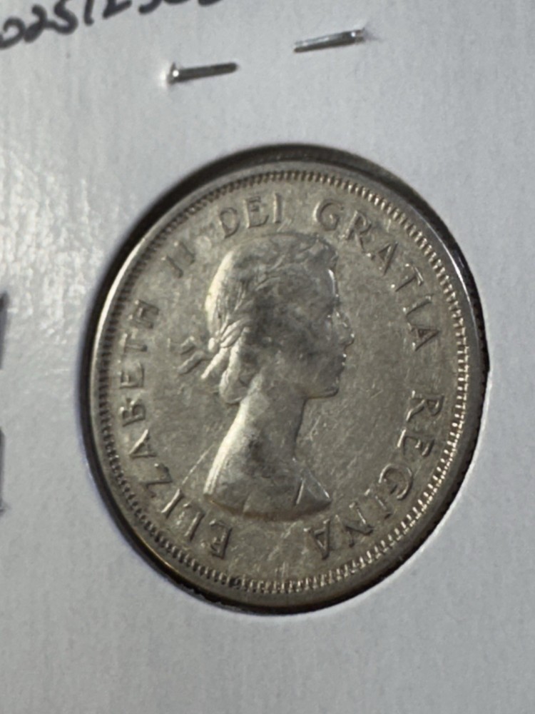 1964 Canada 25 Cents Silver Coin