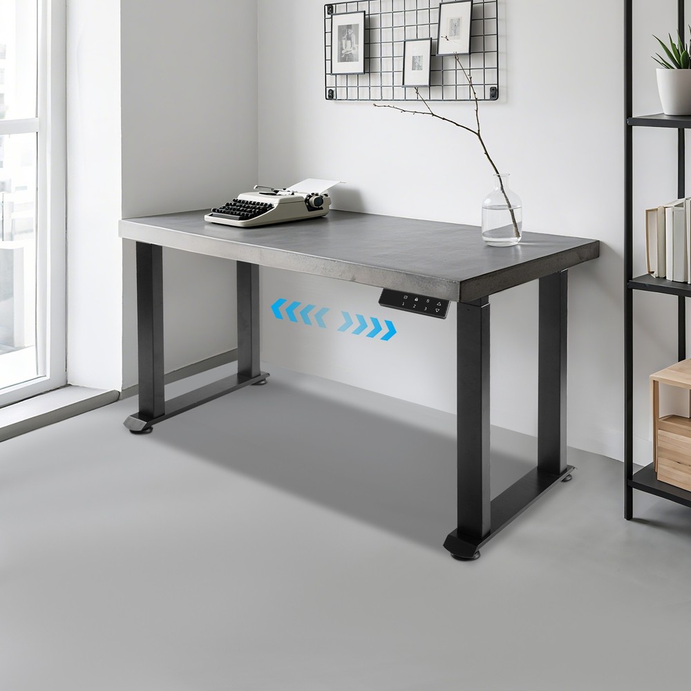 4-Leg Standing Desk Frame, Desk Frame, Dual Motor Adjustable Desk Rack Frame