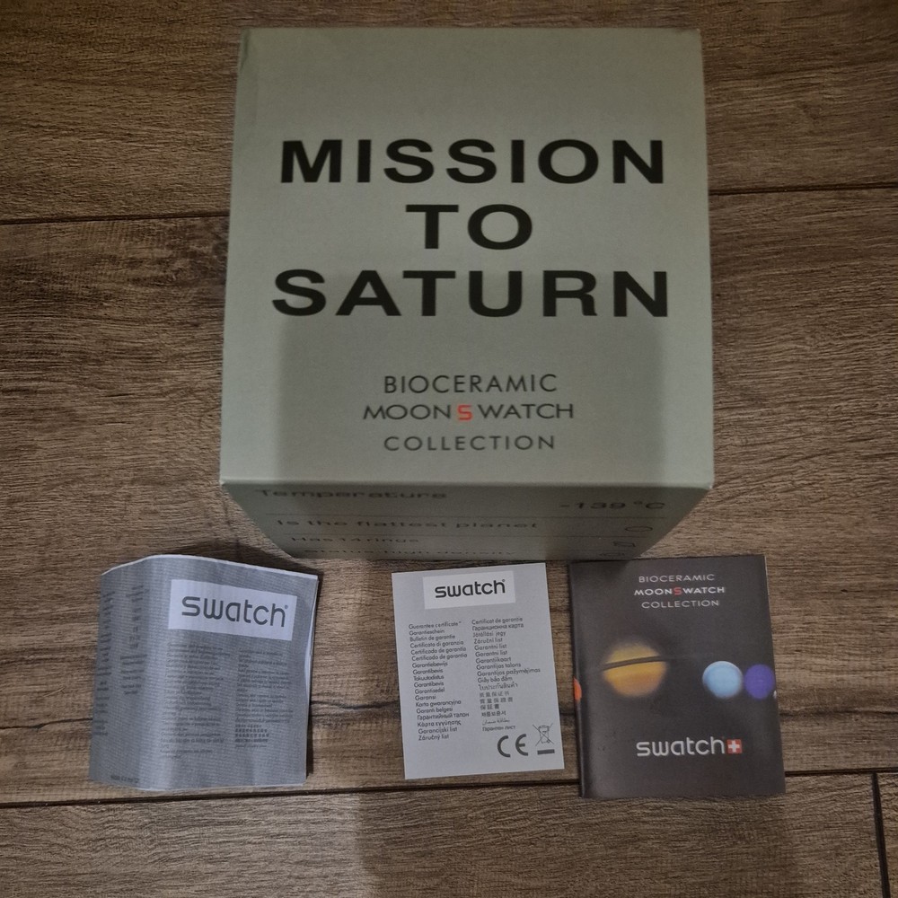 Swatch Mission To Saturn Box and Papers