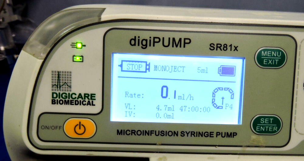 Digicare DigiPump SR81x Veterinary Pet Syringe Pump Microinfusion Multi-Function
