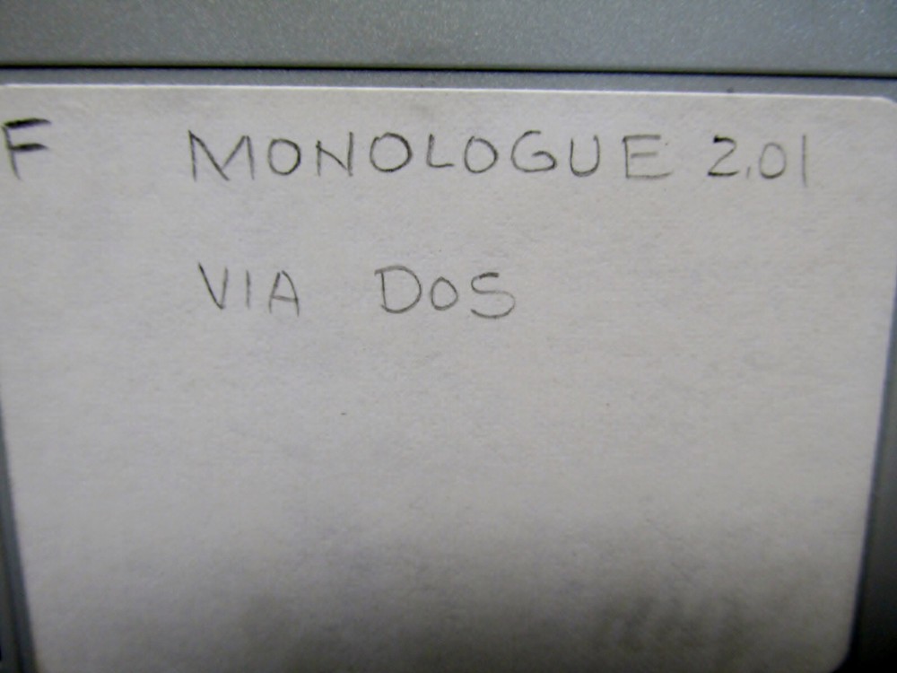 Monologue 2.01, 3.5" Floppy Disks