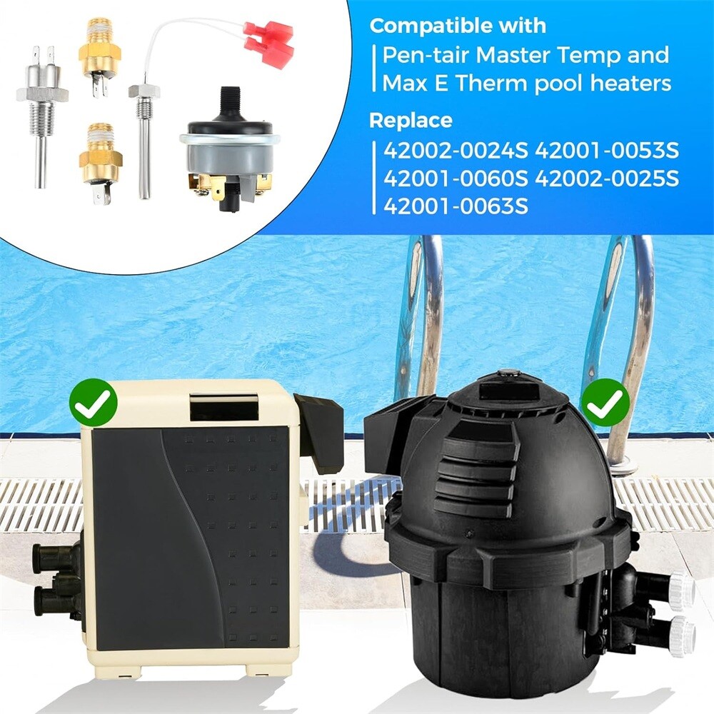 1x Pool Heater Repair Kit Part 42001-0060S Fit Pentair Master Temp & Max-E Therm