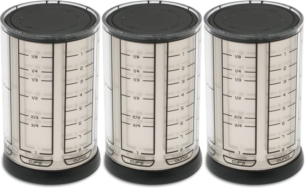 KitchenArt Pro 1 Cup Adjust-A-Cup - Satin (3-Pack)