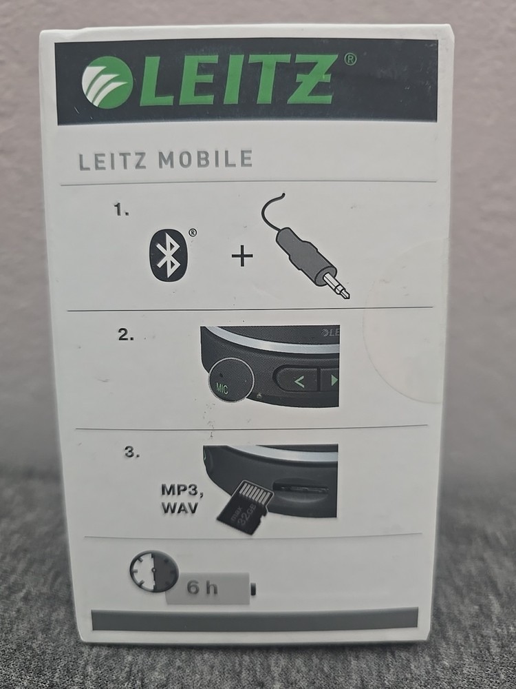 LEITZ MOBILE Portable Bluetooth Speakers. New In Box.