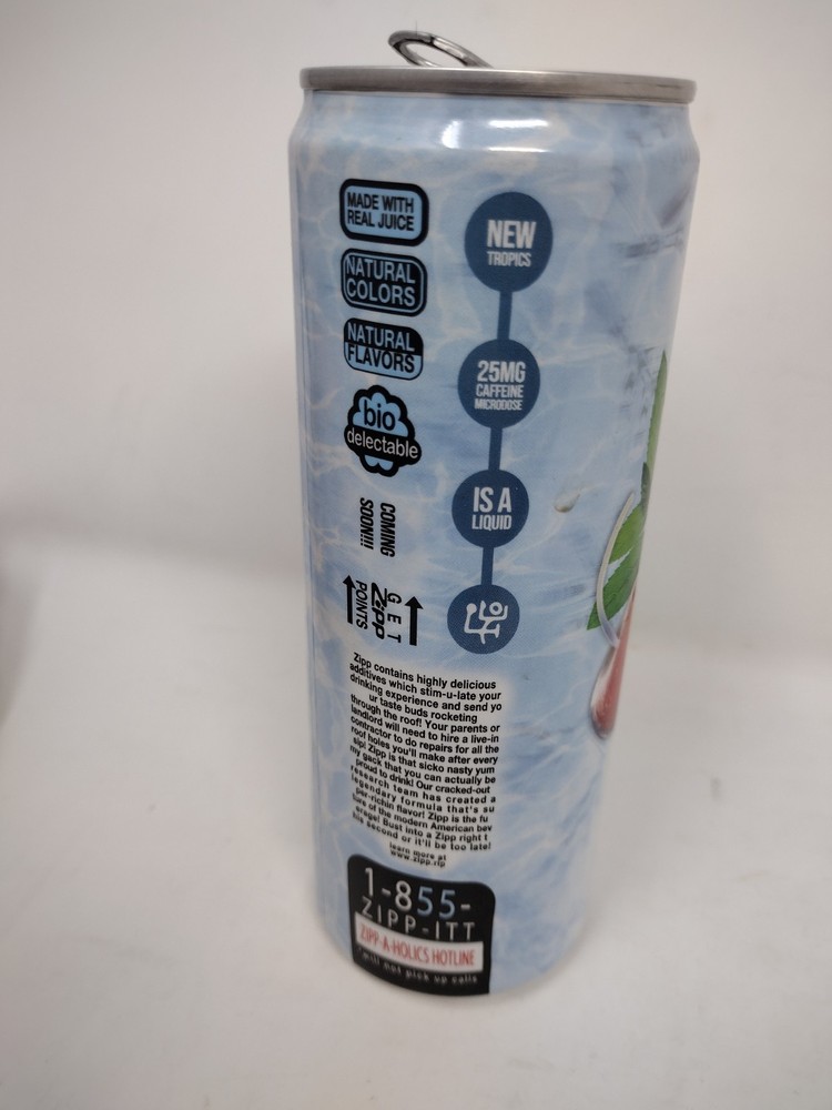 Zipp Energy Drink empty