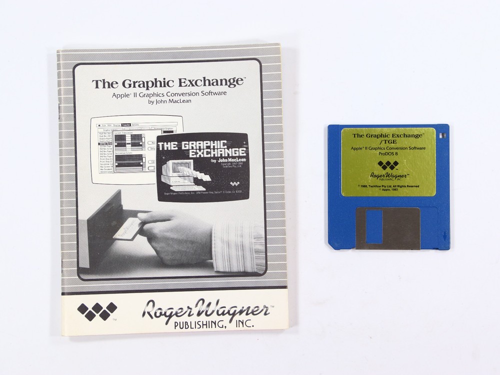 The Graphic Exchange TGE Apple II Graphics Conversion Software & Manual ProDOS 8