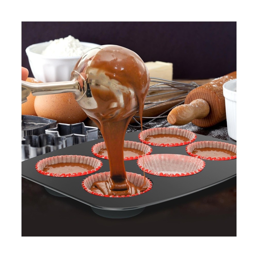 NutriChef 8-Piece Stackable Nonstick Bakeware Set - Premium Steel Baking Tray...