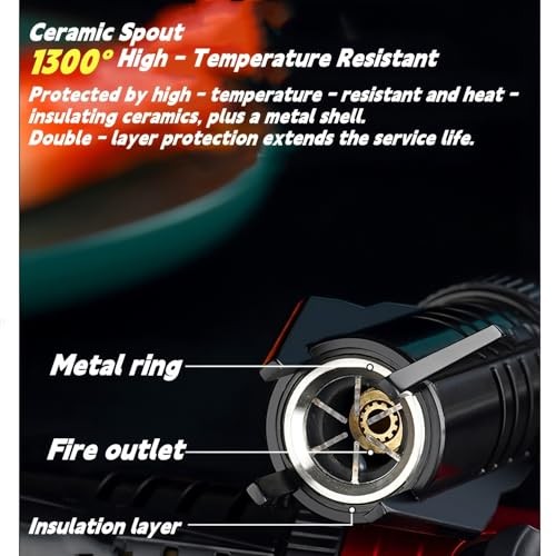 Torch Lighter, Refillable Butane Windproof Jet Lighter with Safety Lock Silvery
