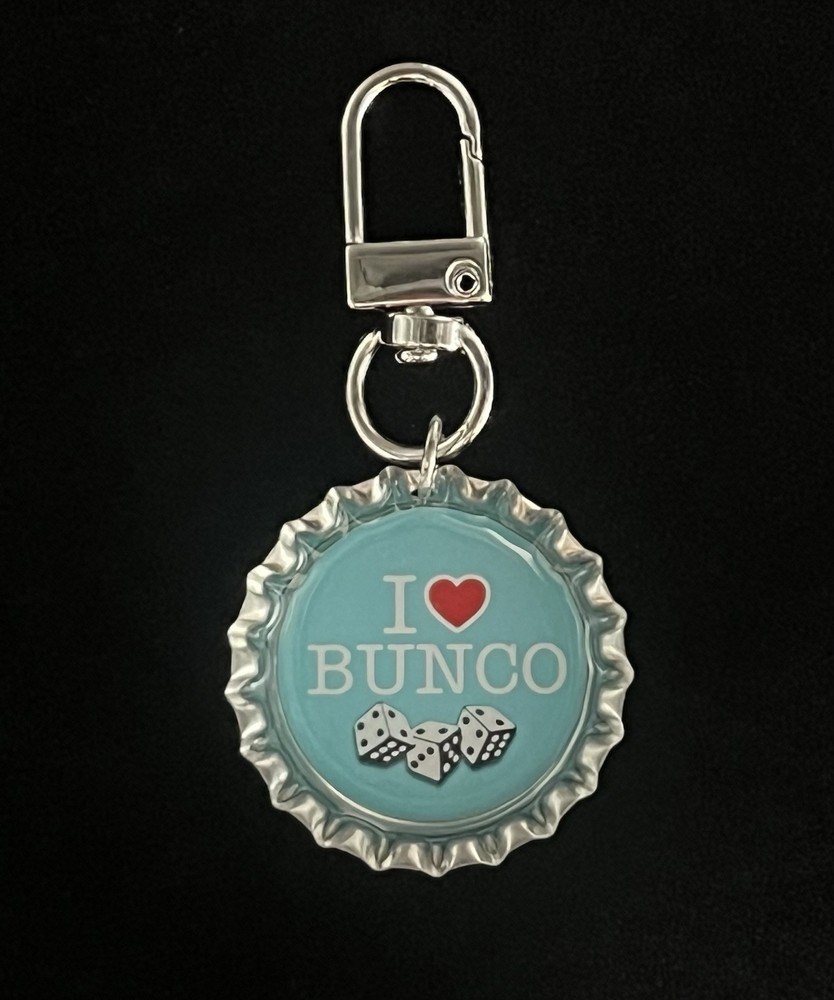 Bunco / Zipper Pull / Backpack Charm / Purse Charm / Gift  / Key Chain